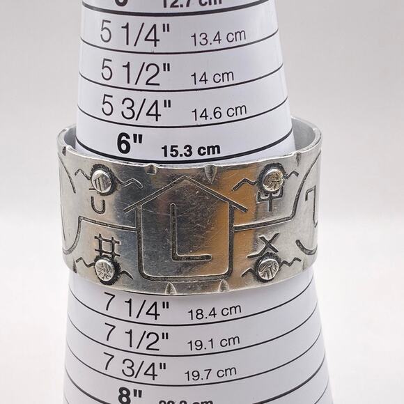 NELSON B. BOONE Aluminum Cuff Bracelet Ranch Cattle Promotional Branding Western - Picture 13 of 13